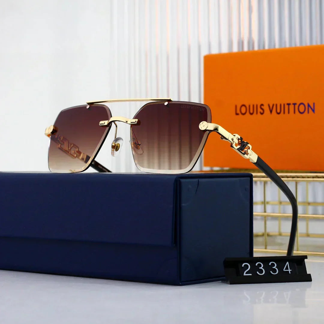 2025 Metal polygonal large frame sunglasses