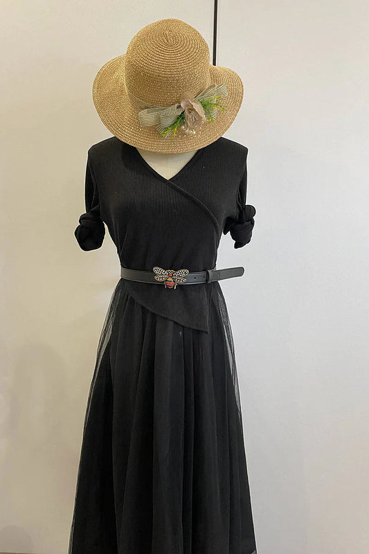 2025 belt 4 Colors bee lychee pattern double-sided belt