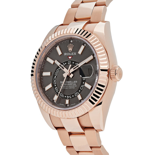2025 Watch Sky-Dweller 326935 Rose Gold Rhodium Slate Grey Dial (2022)