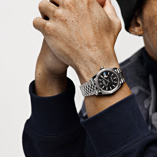 2025 Watch Datejust 126234 White Gold Stainless Steel Black Dial Jubilee (2022)