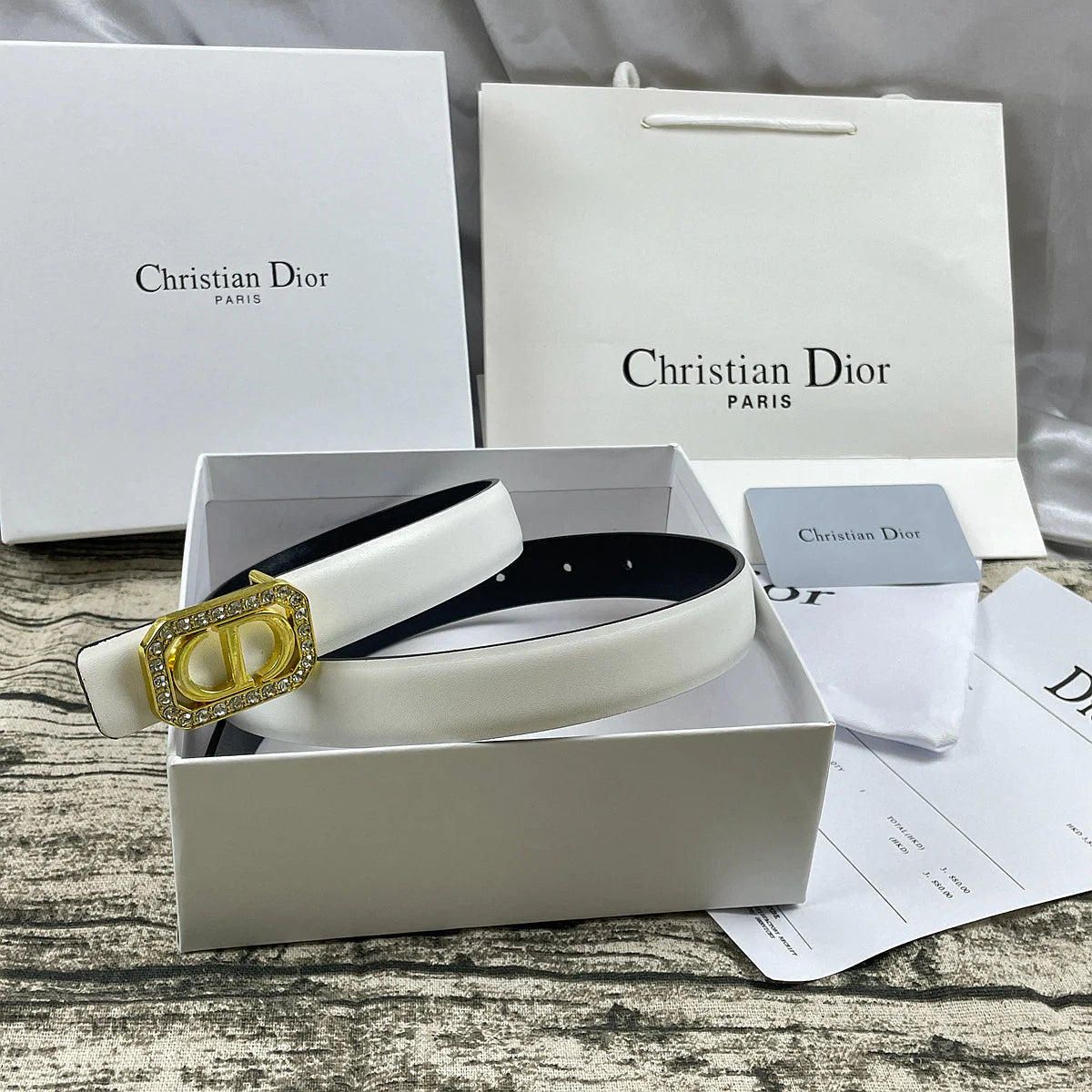 2025 6 Colors  CD rhinestone plain belt