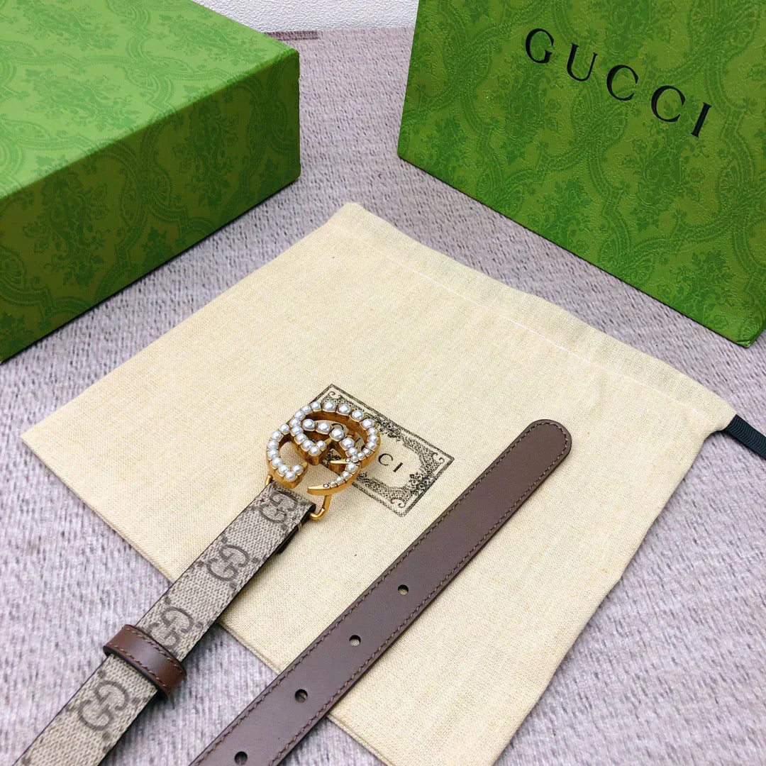 2025 Belt lined with top layer calfskin. With original single pearl buckle head, width 2.0