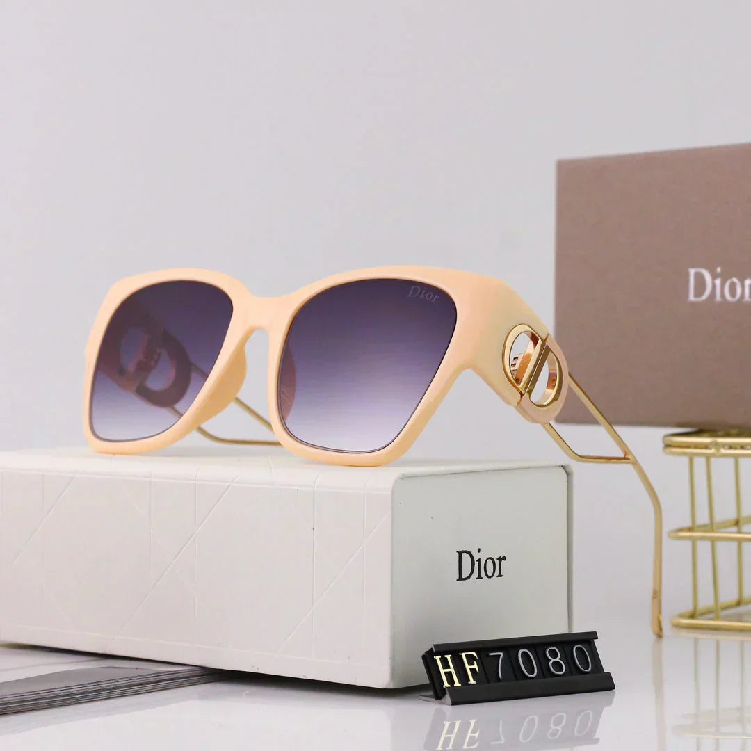 2025 Large frame fashionable cat-eye sunglasses