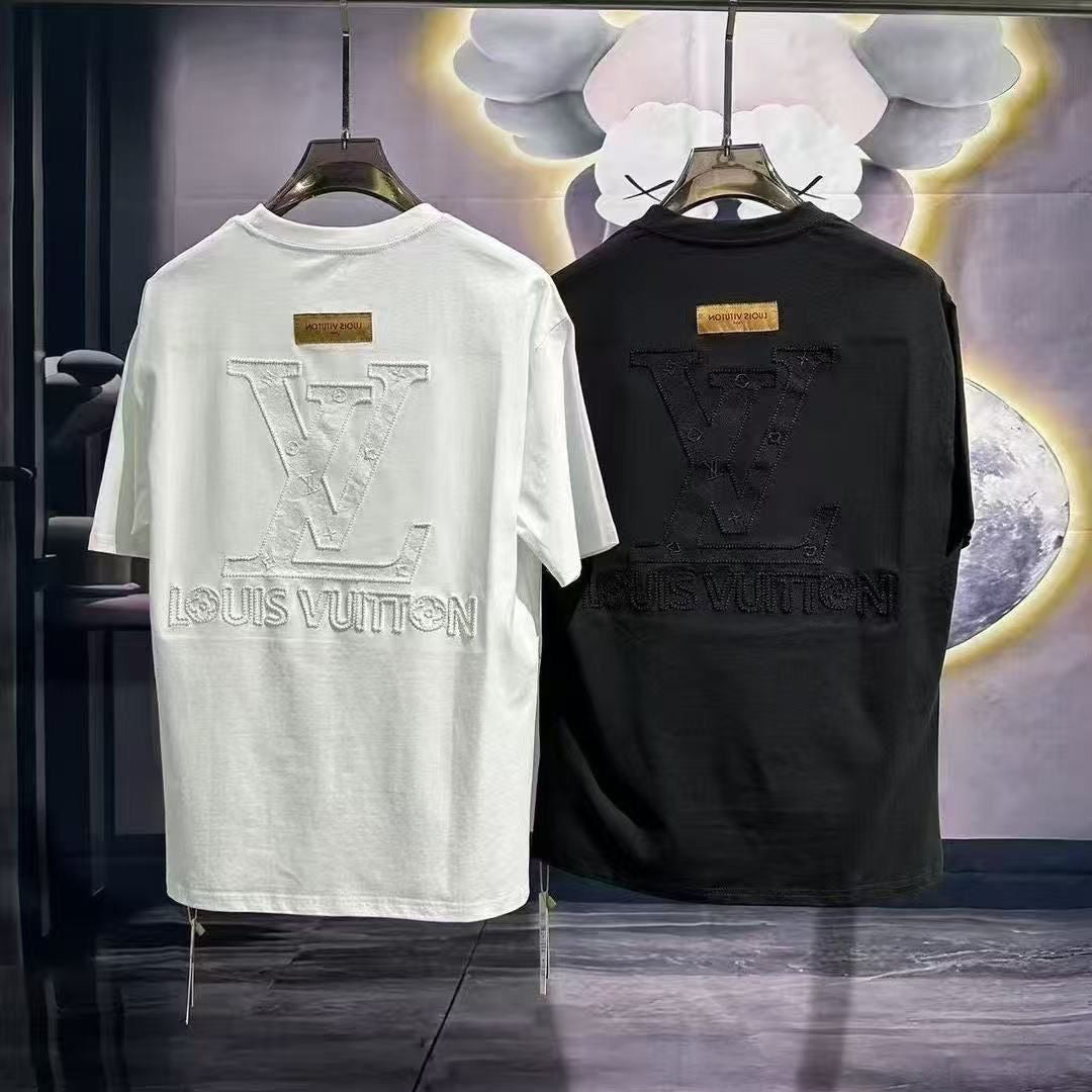 2025 round neck trendy new style off-machine versatile fashion embroidered T-shirt