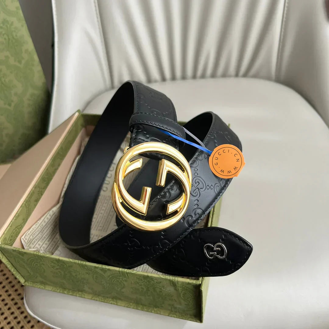 2025 Calfskin embossed belt width 38mm