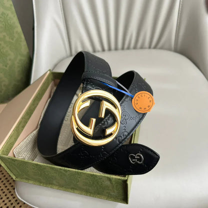 2025 Calfskin embossed belt width 38mm