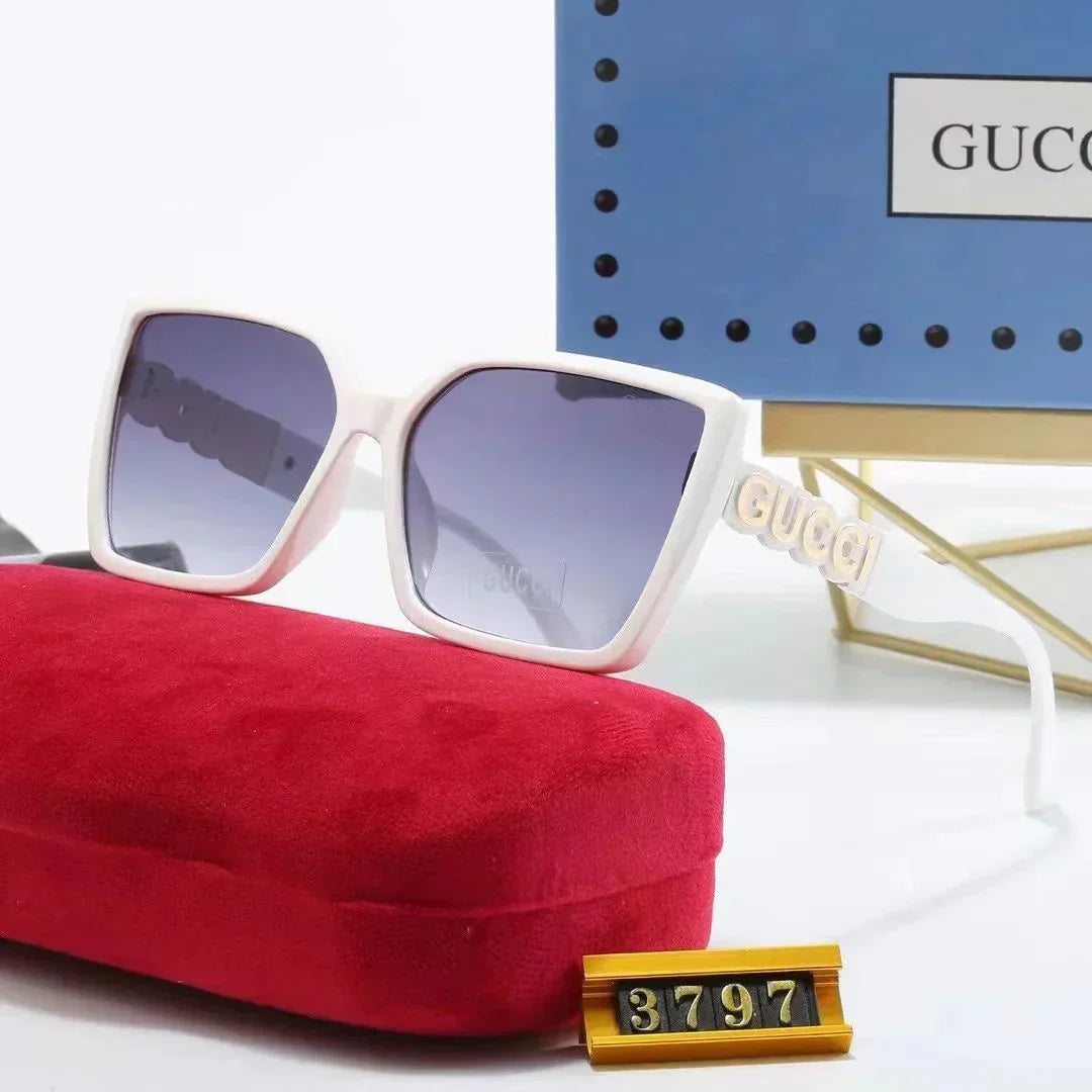 2025 Retro large frame square sunglasses