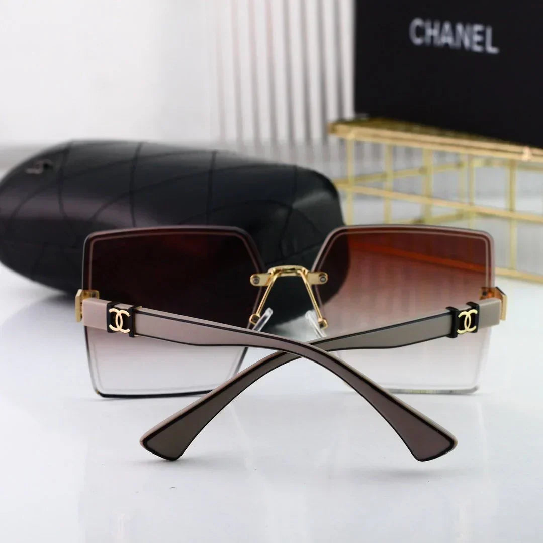2025 Sunglasses  Square frameless fashion sunglasses