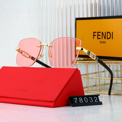 2025 Polygonal rimless cut-edge sunglasses