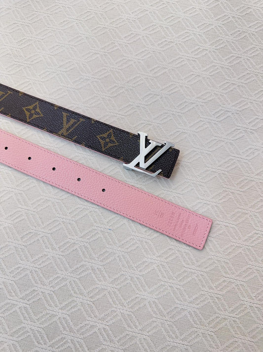 2025 Soft pebbled calfskin belt width 3.0cm