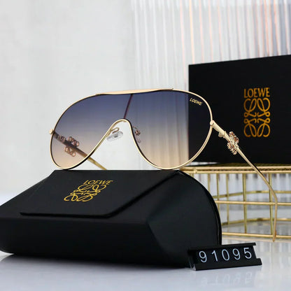 LOEWE Oval round frame sunglasses