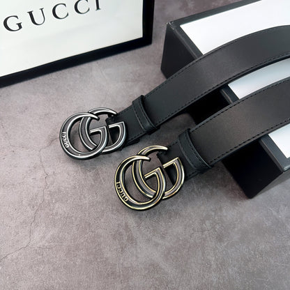 2025 2 Colors  printed letter leather belt