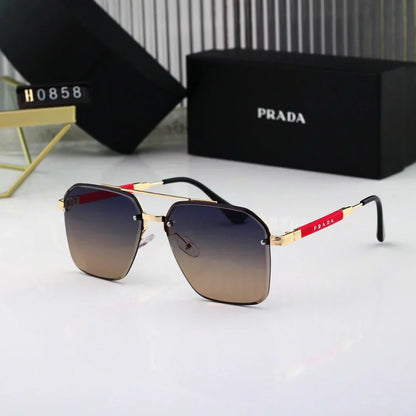 2025 Gold Thin Frame Sunglasses