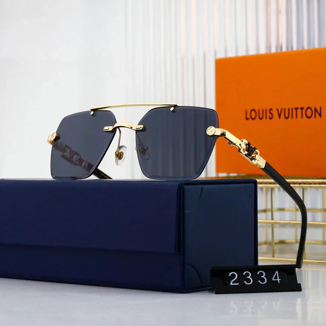 2025 Metal polygonal large frame sunglasses