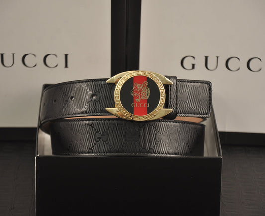 2025 2 Colors  printed letter leather belt