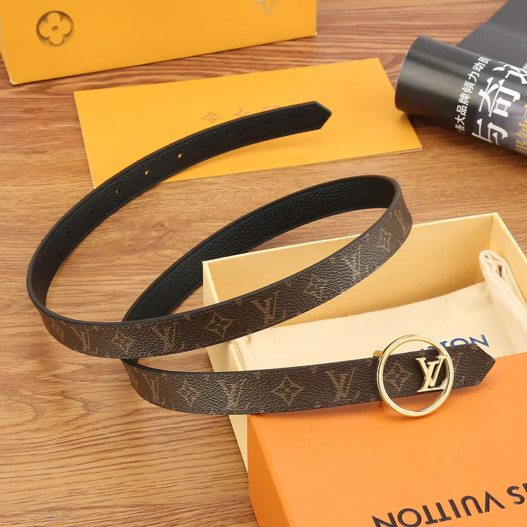 2025 Reversible Solid Calfskin Belt Width 2.0cm