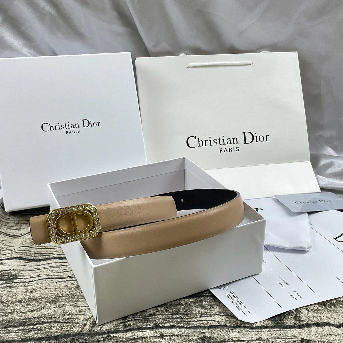 2025 6 Colors  CD rhinestone plain belt