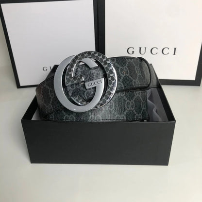 2025 3 Colors printed letter leather belt