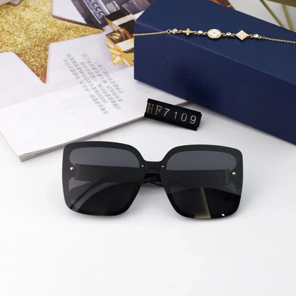 2025 Sunglasses  Large frame UV protection sunglasses