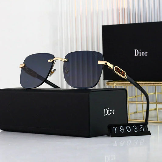 2025 Polygonal rimless cut-edge sunglasses