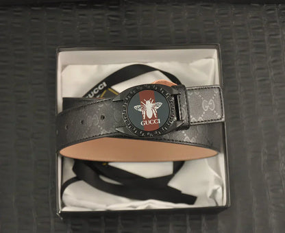 2025 2 Colors printed letter leather belt