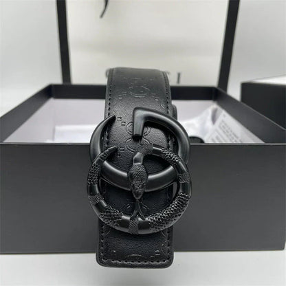 2025 Printed Letter Leather Belt