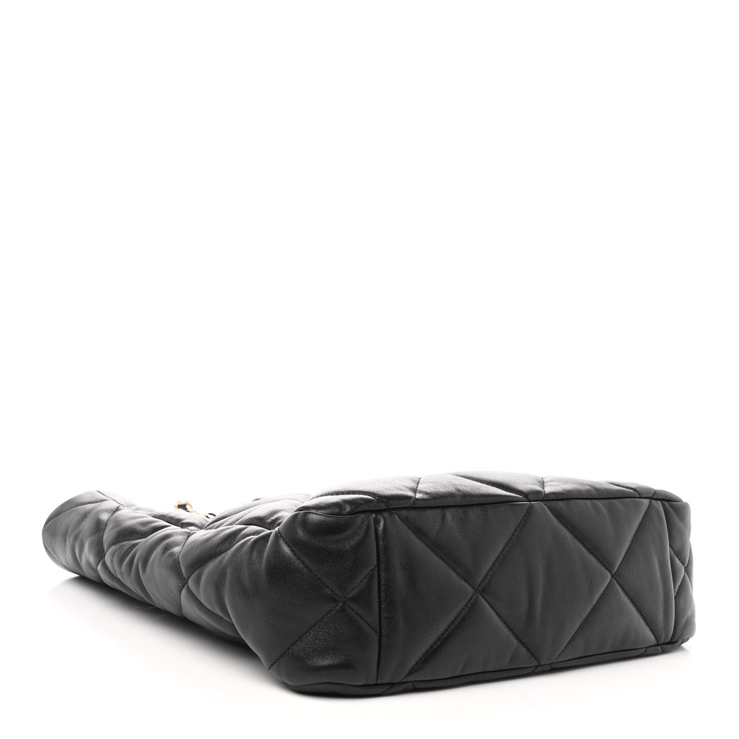 2025 Bag Lambskin Quilted CC 19 Shopping Bag Black