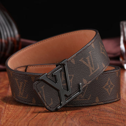 2025 3 Colors   printed letter leather belt