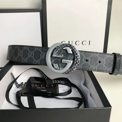 2025 3 Colors printed letter leather belt