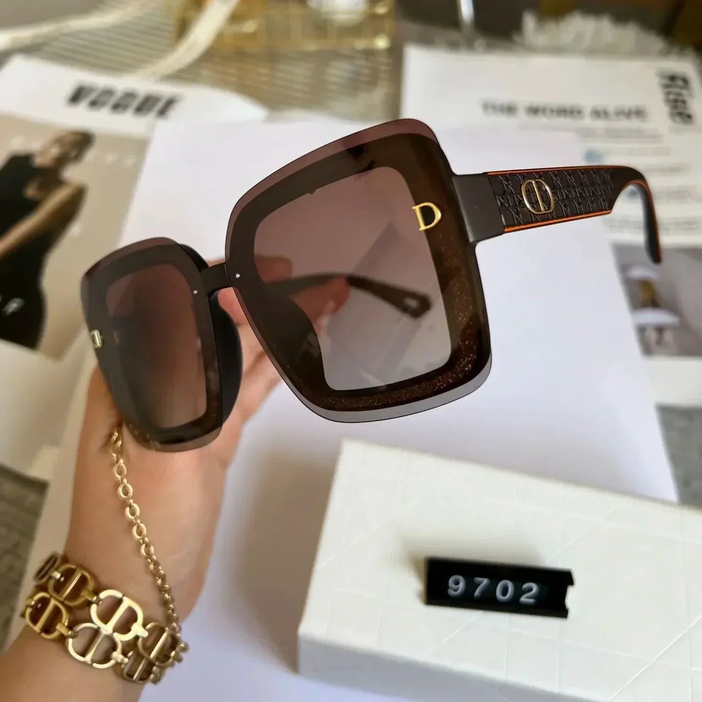 2025 Shining Square Sunglasses 9702