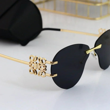 LOEWE Metal temple gradient sunglasses 00264