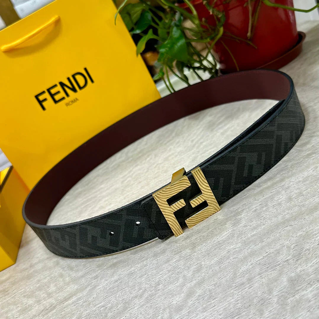 2025 Double ring reversible enamel metal belt width 4.0CM