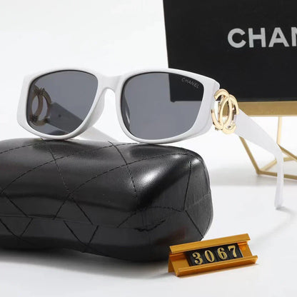 2025 Sunglasses large frame sunglasses leg logo