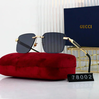 2025 Polygonal rimless cut-edge sunglasses