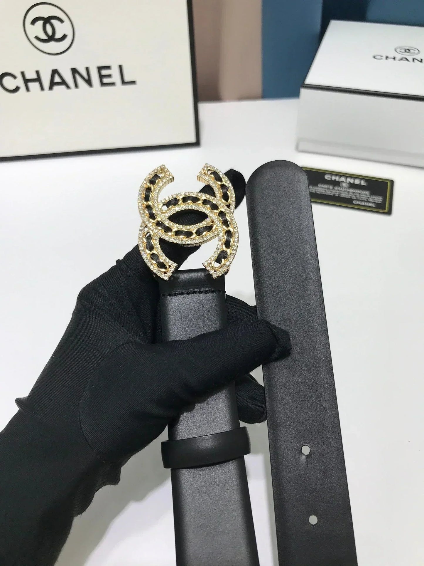 2025 belt Calfskin metal letter buckle belt, width 3.0mm