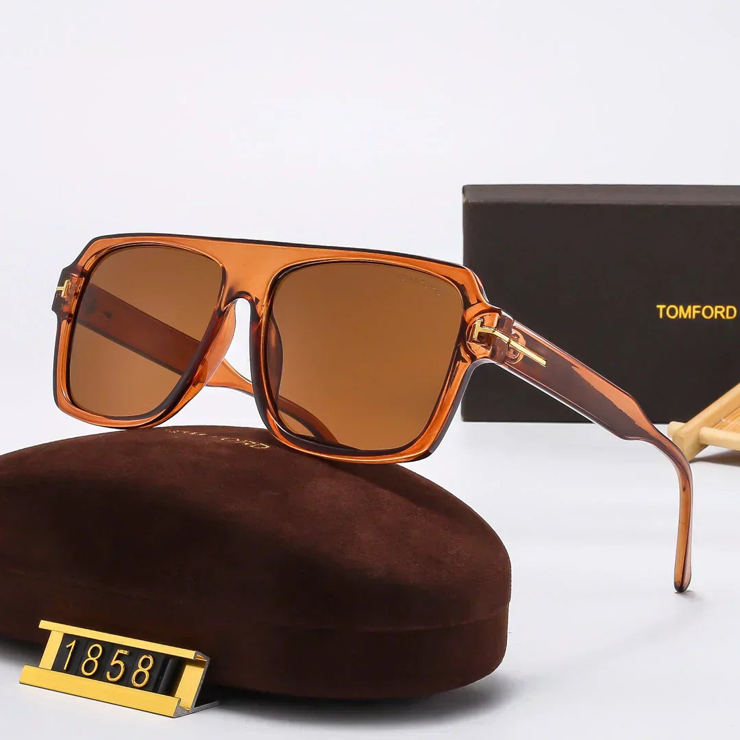 TOM FORD Square Round Sunglasses 1858