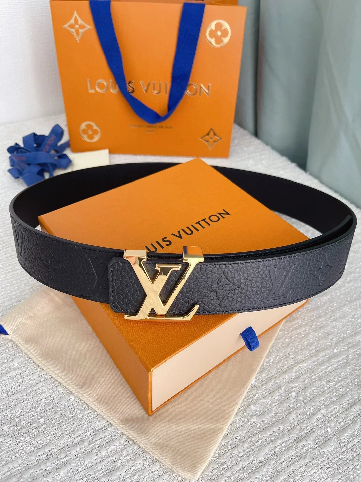 2025 Double-sided imported calfskin belt 4.0Cm