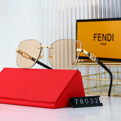 2025 Polygonal rimless cut-edge sunglasses