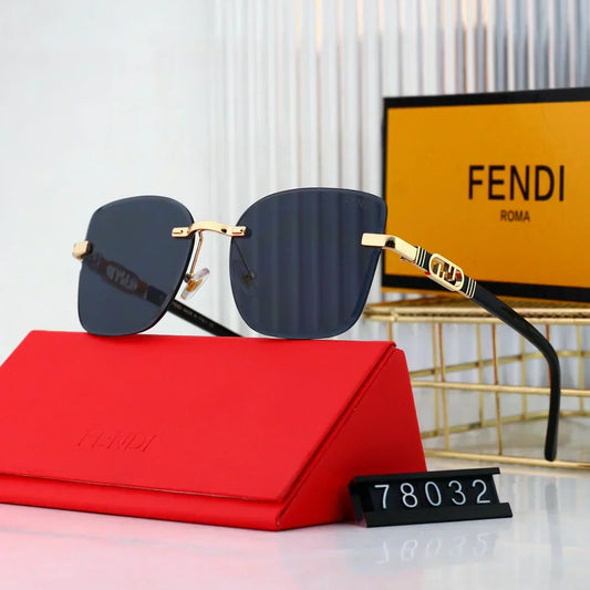 2025 Polygonal rimless cut-edge sunglasses