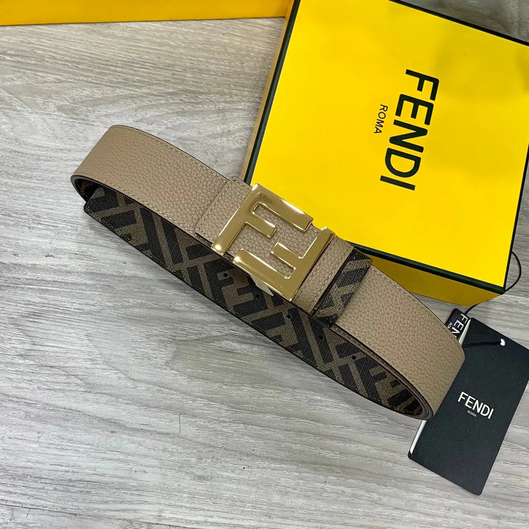 2025 Double loop reversible leather belt