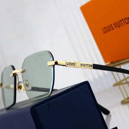 2025 Polygonal rimless cut-edge sunglasses