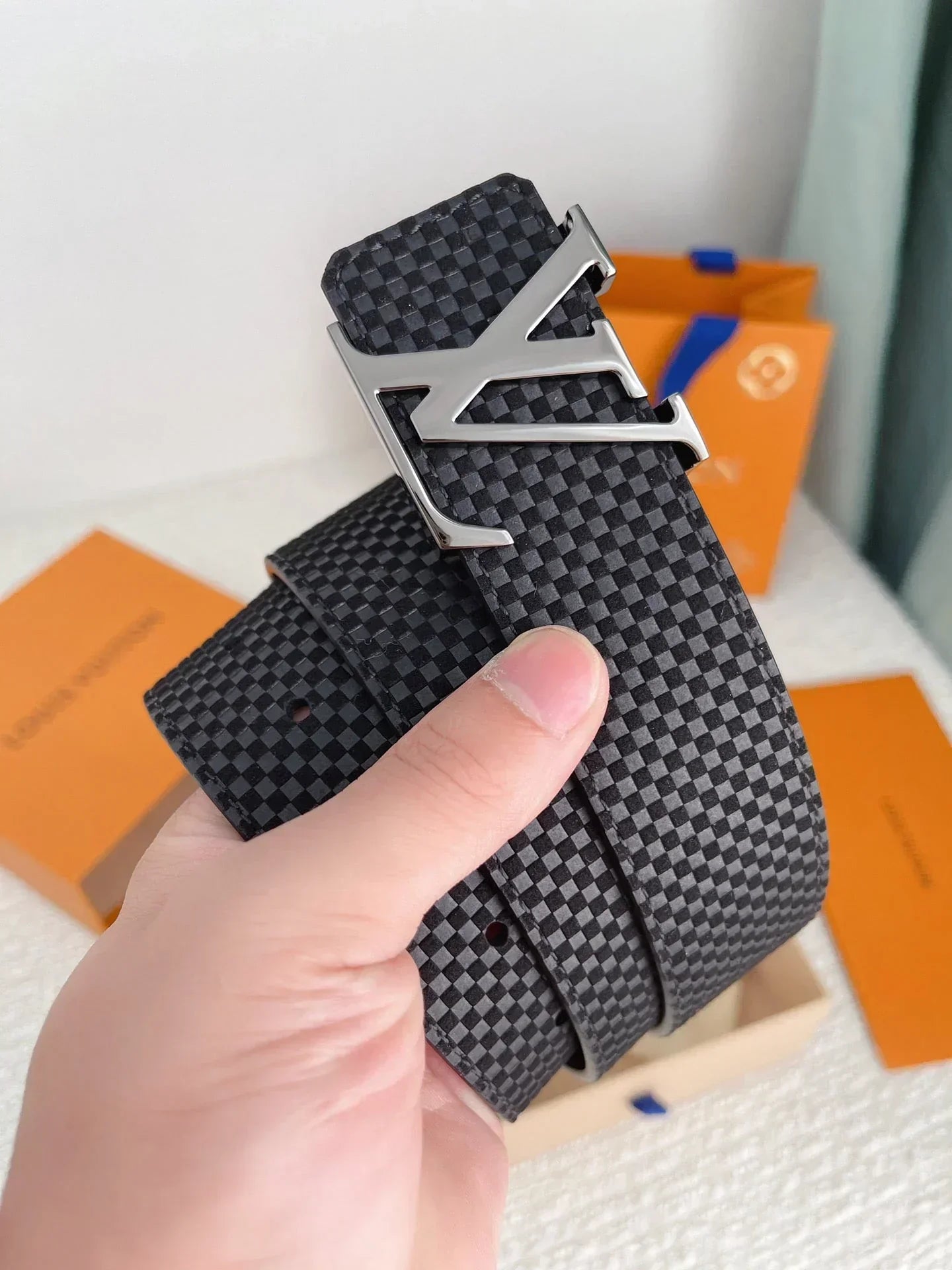 2025 belt cowhide leather belt width 4.0cm