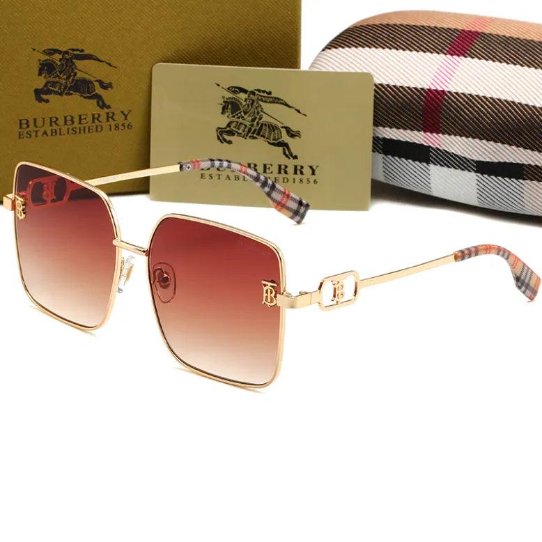 2025Retro Plaid HD Sunglasses
