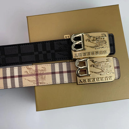 2025 4 Colors  printed letter buckle leather belt
