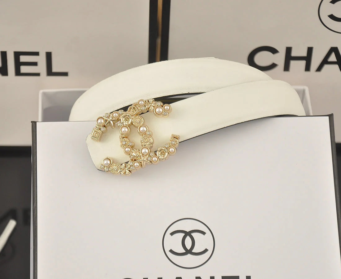 2025 5 color  perfume bottle double C belt