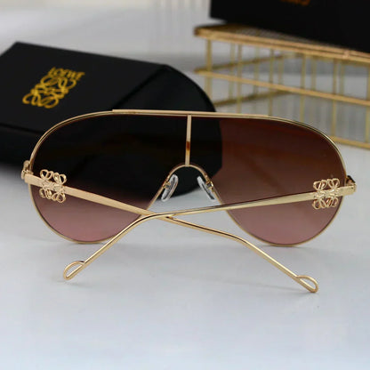 LOEWE Oval round frame sunglasses