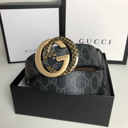 2025 3 Colors  printed letter leather belt