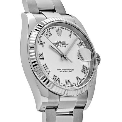 2025 Watch Datejust 116234  Stainless Steel and  White Gold White Dial (2018)