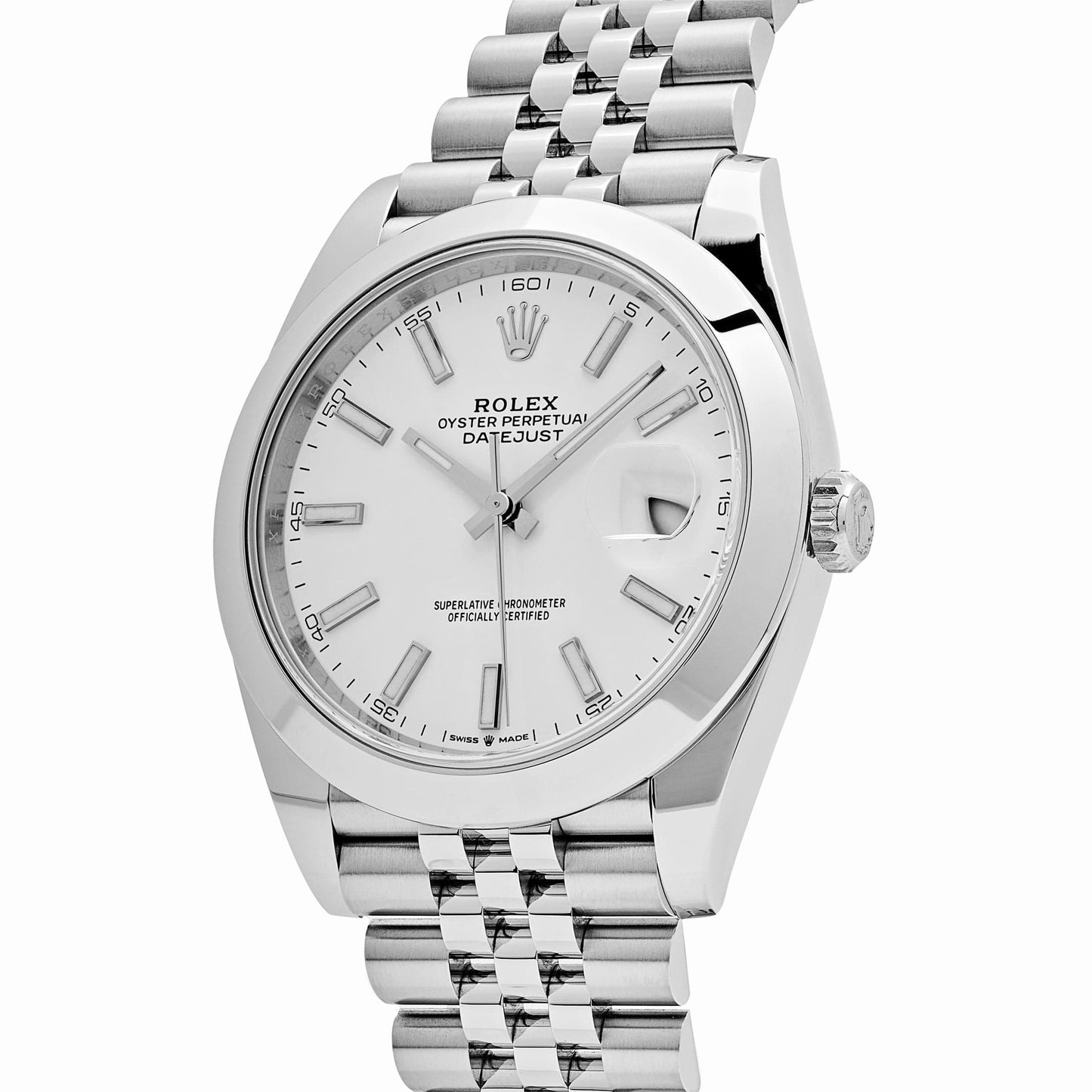2025 Watch Datejust 126300 Stainless Steel White Dial Jubilee