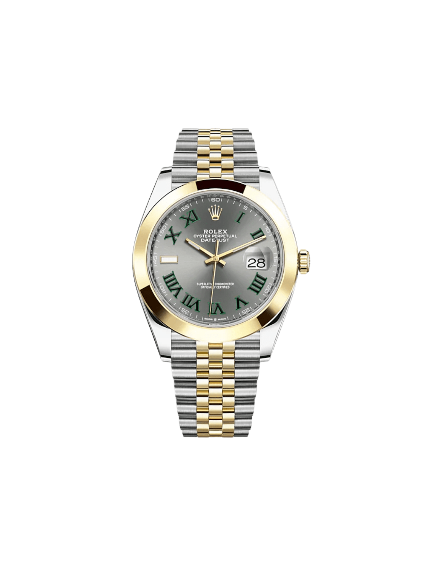 2025 Watch Datejust 126303 'Wimbledon' Yellow Gold Stainless Steel Slate Dial